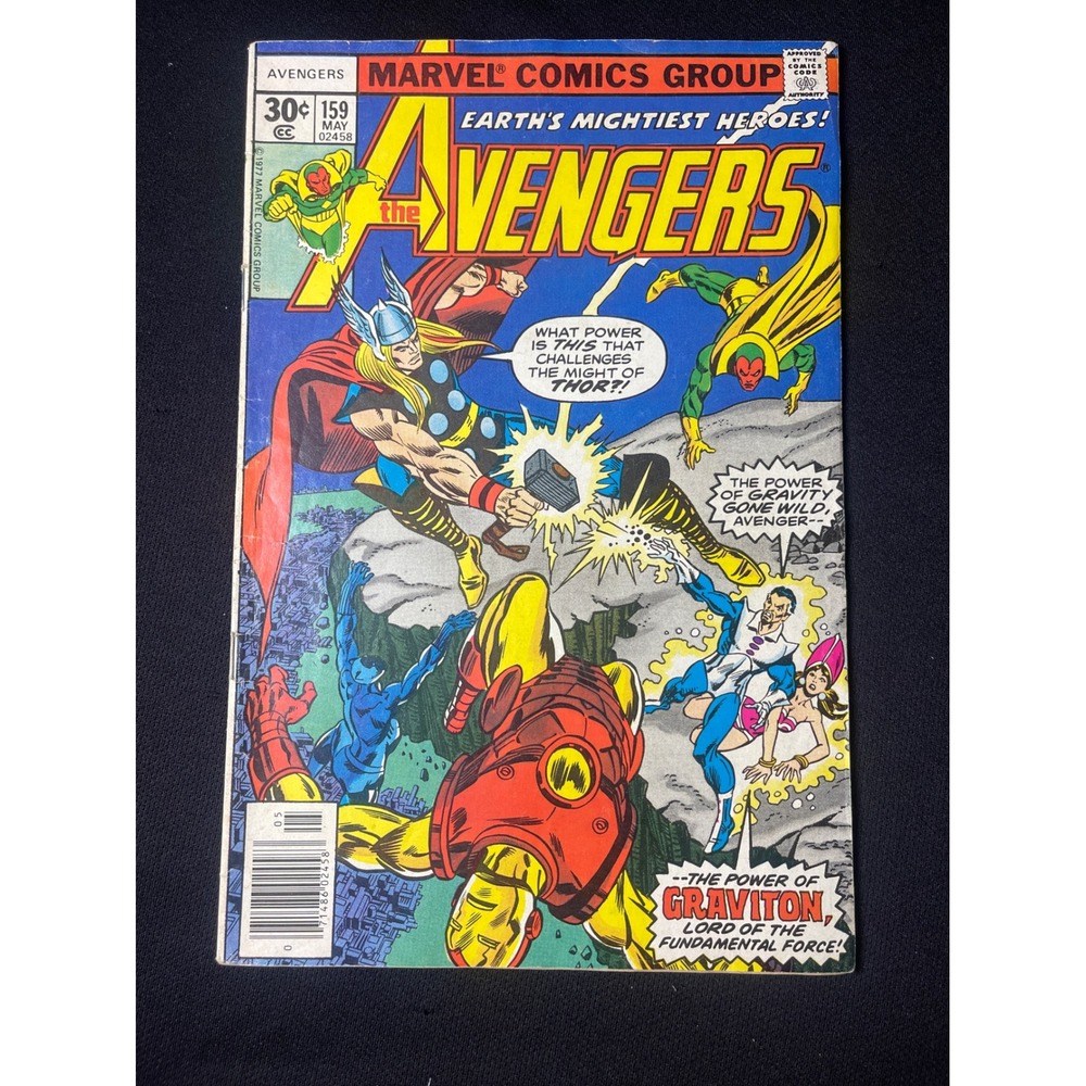 Marvel Comics The Avengers 159 May 1977 Comic Book